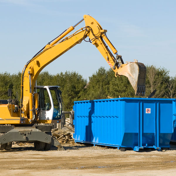 can i request a rental extension for a residential dumpster in Fannin County GA